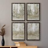 Red Barrel Studio® Thicket Of Trees I - 4 Piece Picture Frame Print Set on Canvas Canvas, Solid Wood in Blue/Gray/Green | 43.5 H x 31.5 W in | Wayfair