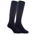 Lian LifeStyle Unisex Baby Children 2 Pairs Knee High Wool Blend Boot Socks Size 2-4Y (Navy)