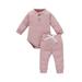 Dewadbow Toddler Baby Boy Girl Fall Clothes Romper Tops Pants Set Outfit