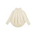 Gupgi ler Baby Girl Sweater Cloak High Neck Long Batwing Sleeves Knitted Pullover Dress Outwear