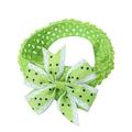 Solid Color Bowknot Baby Headband Toddler Baby Girls Headband Dot Prints Bowknot Elastic Hair Band For