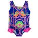 Baby Buns Toddler Girls 1 PC Multi Birdie & Flower Print Swim Suit Swimming 2T