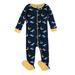 Leveret Kids Pajamas Baby Boys Girls Footed Pajamas Sleeper 100% Cotton (Wolf Size 6-12 Months)