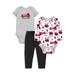Little Star Organic Baby Boy 3Pc Outfit Set Size NB-24M