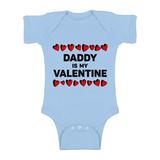 Awkward Styles Daddy Is My Valentine Baby Bodysuit Short Sleeve Baby Girl Top One Piece Valentine s Day Gifts for Baby Girl Valentine s Day Baby Romper Cute Gifts for Girls Dad Baby Girl Bodysuit