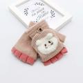 BuleStore Follure Toddler Baby Winter Warm Knitted Convertible Flip Top Fingerless Mittens Gloves