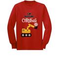 Tstars Boys Unisex Christmas Shirts Gift I m Digging Christmas Snow Plough Tractor Kids Family Holiday Shirts Xmas Party Christmas Gifts for Boy Toddler Kids Birthday Gift Long Sleeve T Shirt