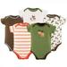 Luvable Friends Baby Boy Cotton Bodysuits 5pk Moose 3-6 Months