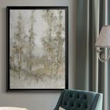 Red Barrel Studio® Thicket Of Trees I - Picture Frame Print on Canvas in Gray/Green/White | 24.5 H x 18.5 W x 1 D in | Wayfair