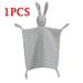 1PCS Organic Cotton Baby Sleeping Bib Organic Cotton Gauze Muslin Doll Saliva Bibs Rabbit Quilt Soothing Towel