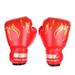 Fymall 1 Pair Children Unisex Boxing Gloves Built-in Sponge PU Hand Protector