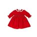 Red Dress Hand Smocked Long Sleeve Baby Toddler Girl s Dress & Bloomers Set- Girl s Clothing-Children s Clothing Store