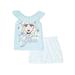 Frozen 2 Toddler Girls Ruffle Tank Top & Shorts Outfit Set 2-Piece