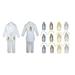 Infant Boy Christening Baptism White Tail Tux Guadalupe Stole & Back Sm-7