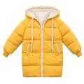 Baby Toddler Boys Girls Winter Warm Coats Hoodies Down Jacket Windproof Long Jacket Hooded Snowsuit Outerwear Waterproof Thick Coat