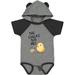 Inktastic The Chicks Dig Me Easter Baby Chick with Basket and Eggs Boys or Girls Baby Bodysuit