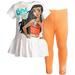 Disney Moana Toddler Girls T-Shirt and Leggings Outfit Set Toddler to Big Kid