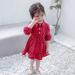 Baby Girls Dot Print Long Sleeve Dress Autumn Casual Kids Toddler Aline Mini Dress Princess Sundress