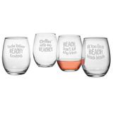 East Urban Home Beach Beach Beach Assortment Stemless Wine Glass Set Of 4 Glass | 4.63 H x 3.75 W in | Wayfair A6E0CB2422214851B028E98331F51A37