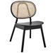 Malina Wood Dining Side Chair in Black