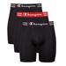 Champion Men's Athletics Performance 3-pk. Long Boxer Brief (Size S) Black, Cotton,Spandex