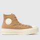 Converse all star lift hi cozy trainers in beige