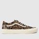 Vans old skool tapered trainers in brown & white