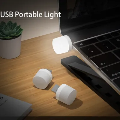 Mini lumières d'ambiance portables USB lampes d'ambiance à LED pour dortoir chevet de bébé
