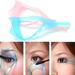 2 Pack 3 In 1 Makeup Eyelash Tool Upper Lower Lash Mascara Applicator Guide Eyelash Comb Cosmetic Tool (Pink and Blue)