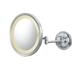 Kimball & Young Hardwired Single-Sided LED Round Arm Wall Mirror Polished Nickel