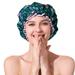Shower Cap for Women Reusable Double-Layer Waterproof Bathing Cap Waterproof Exterior EVA Hair Cap for All Hair Lengths