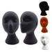 Vnanda 2Pcs/Set Wig Head - Tall Female Foam Mannequin Wig Stand and Holder for Style Model And Display Hair Hats and Hairpieces Mask