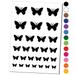 Butterfly Solid Water Resistant Temporary Tattoo Set Fake Body Art Collection - Light Pink