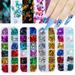 Holographic Nail Glitter Sequins Laser Nail Art Glitter Flake 3D Holographic Nails Sequins Acrylic Supplies Face Body Gifts Holographic Butterfly Nail Sequins Nail Glitters 4 Boxes