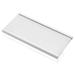 5.9 x 2.9inch Aluminum Name Plate Holder,Hanging Single Side 15mm Glass Track - silver tone