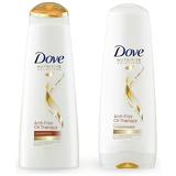 Dove Nutritive Solutions Shampoo and Conditioner Anti-Frizz Oil Therapy 12 oz 2 count