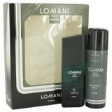 Lomani LOMANI Gift Set -- 3.4 oz Eau De Toilette Spray + 6.7 oz Deodorant Spray for Men Spray oz
