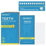 GENKENT Teeth Whitening Strips 28 Strips Teeth Whitening Kit Non-Sensitive Teeth Whitener for Teeth Whitening Helps to Remove Smoking Coffee Soda Wine Stain Perfect Christmas Gifts