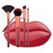 Moda Brush Mwah! Metallic Full Face 5pc Makeup Brush Set Includes Buffer Highlight and Angle Shader Makeup Brushes