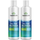 Swanson Tea Tree Mouthwash - Peppermint 16 fl oz Liq 2 Pack