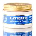 1.5 oz Layrite Natural Matte Cream Hair - Pack of 2 w/ SLEEKSHOP Teasing Comb