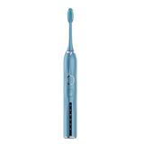 Dezsed Electric Toothbrush Clearance Electric Toothbrush with Smart Timer 5 Modes 2 Brush Heads Whitening Power Rechargeable Toothbrush for Adults and Kids Sky Blue