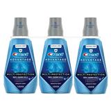 Crest Pro-Health Advantage Mouthwash Alcohol Free Multi-Protection Smooth Mint (33.8 Fl. Oz. 3 Pk.)