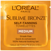 L Oreal Paris Sublime Bronze Self Tanning Towelettes Streak Free