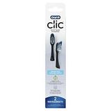 Oral-B Clic Toothbrush Ultimate Clean Replacement Brush Heads Black 2 Count