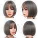 CFXNMZGR pro beauty tools wig women end fashion short party bob wigs black fiber for full wig