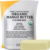 100% Pure and Natural Mango Butter (8 oz) Cold Pressed Unrefined by Mary Tylor Naturals Premium Grade Raw Pure Mango Butter Amazing Skin Nourishment Great Moisturizer