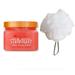 T H Tree Hut Strawberry Shea Sugar Scrub Set! Includes Body Scrub and Loofah! Formulated With Real Sugar Certified Shea Butter And Strawberry! Ultra Hydrating and Exfoliating Scrub! (Strawberry)