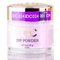 Purple Flower (024) DND DC Purples DIP POWDER for Nails Daisy Dipping Daisy Hair Scalp - Pack of 1 w/ Sleek Teasing Comb