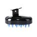 Shower Hair Washing Shampoo Brush Silicone Teeth Head Massage Brush (Black)